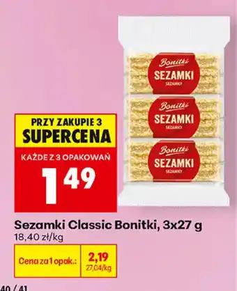 Biedronka Sezamki Classic Bonitki oferta
