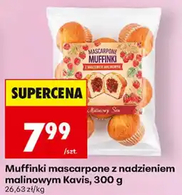 Biedronka Muffinki mascarpone z nadzieniem malinowym kavis oferta