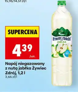 Biedronka Napój niegazowany z nutą jabłka Żywiec Zdrój oferta