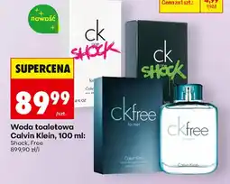 Biedronka Woda toaletowa Calvin Klein, 100 ml: Shock, Free oferta
