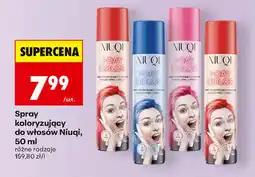 Biedronka Spray koloryzujący do włosów Niuqi oferta