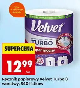 Biedronka Ręcznik papierowy Velvet Turbo 3 warstwy oferta