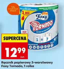 Biedronka Ręcznik papierowy 3-warstwowy Foxy Tornado oferta