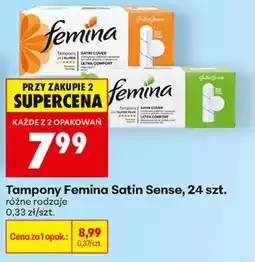 Biedronka Tampony Femina Satin Sense oferta