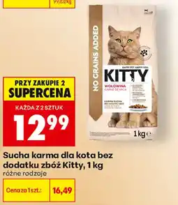 Biedronka Sucha karma dla kota bez dodatku zbóż Kitty oferta