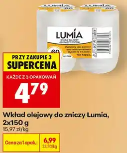 Biedronka Wkład olejowy do zniczy Lumia oferta