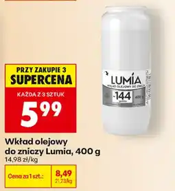 Biedronka Wkład olejowy do zniczy Lumia oferta