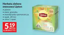 Makro Herbata zielona owocowa Lipton oferta