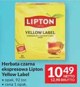 Makro Herbata czarna ekspresowa Lipton Yellow Label oferta
