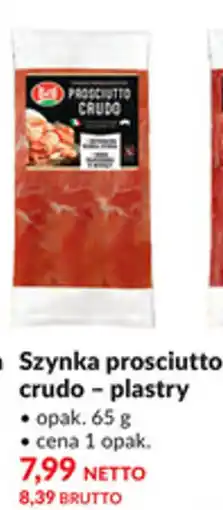 Makro Szynka prosciutto crudo - plasty oferta