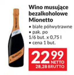 Makro Wino musujące bezalkoholowe Mionetto oferta