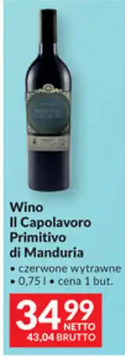 Makro Wino Il Capolavoro Primitivo di Manduria oferta