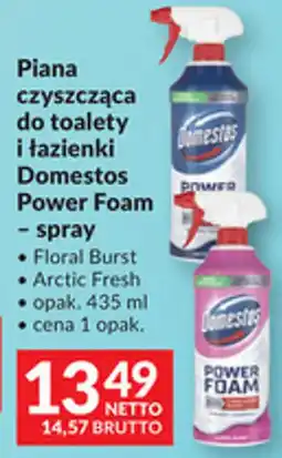 Makro Piana czyszcząca do toalety i łazienki Domestos Power Foam - spray oferta