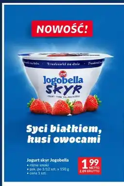 Makro Jogurt skyr Zott Jogobella truskawkowy oferta