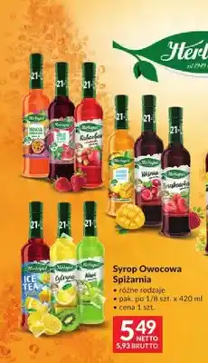 Makro Syrop o smaku malinowym Herbapol Owocowa Spiżarnia oferta