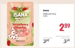 Rossmann Płatki pod oczy Isana Strawberry Matcha oferta