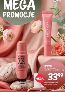 Rossmann Róż do policzków w sztyfcie z pędzelkiem Rimmel Multi-Tasker Blush 'N' Brush oferta