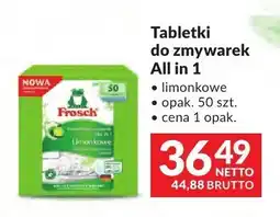 Makro Tabletki do zmywarek All in 1 Frosch limonkowe oferta