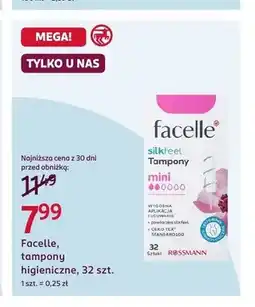 Rossmann Facelle Silkfeel tampony higieniczne mini oferta