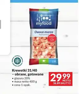 Makro Krewetki 31/40 obrane gotowane Myfood oferta