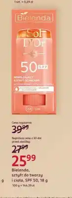 Rossmann Sztyft do twarzy i ciała Bielenda Sol D'Or SPF 50 oferta