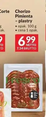 Makro Chorizo Pimienta plastry Serrano oferta