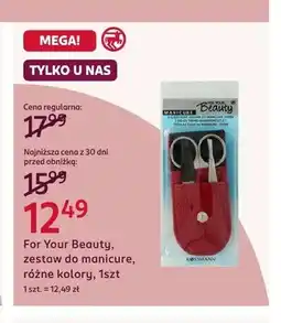 Rossmann Zestaw do manicure For Your Beauty oferta