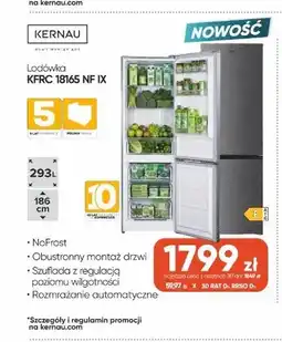 Max Elektro Lodówka Kernau KFRC 18165 NF IX oferta