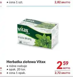 Makro Herbatka ziołowa Vitax Mięta Strong oferta