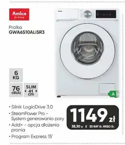 Max Elektro Pralka Amica GWA6S10ALISR3 oferta