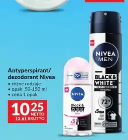 Makro Antyperspirant roll-on Nivea Black & White Invisible Clear oferta