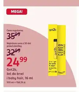 Rossmann Żel do brwi i baby hair Got2b Glued oferta