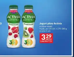 Makro Jogurt pitny Danone Activia o smaku truskawka-kiwi oferta