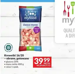 Makro Krewetki 16/20 obrane gotowane Myfood oferta