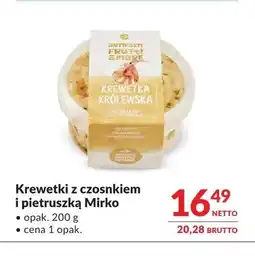 Makro Krewetki z czosnkiem i pietruszką Mirko oferta