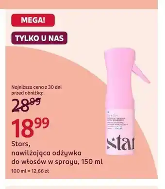Rossmann Nawilżająca odżywka do włosów w sprayu Stars oferta