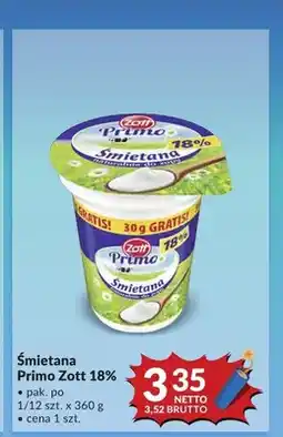 Makro Śmietana Primo Zott 18% oferta
