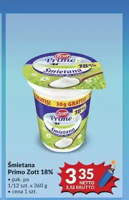 Makro Śmietana Primo Zott 18% oferta