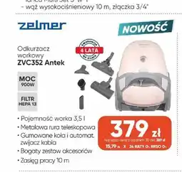 Max Elektro Odkurzacz workowy Zelmer ZVC352 Antek oferta