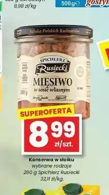 EMMA market Konserwa Mięsiwo w sosie własnym Spichlerz Rusiecki oferta