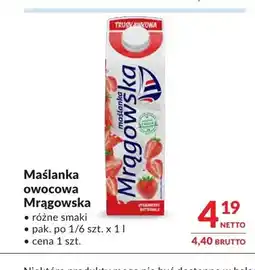 Makro Maślanka truskawkowa Mrągowska oferta
