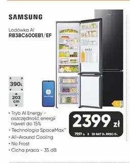 Max Elektro Lodówka AI Samsung RB38C600EB1/EF oferta