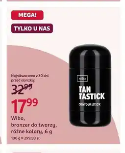Rossmann Bronzer do twarzy Wibo Tan Tastick oferta