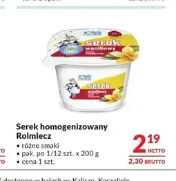 Makro Serek homogenizowany Rolmlecz oferta