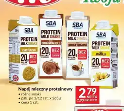Makro Napój mleczny proteinowy Mlekovita SBA Protein Milk Shake smak cinnamon roll oferta