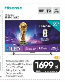 Max Elektro Telewizor Hisense 55 QLED oferta