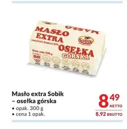 Makro Masło extra Sobik osełka górska oferta