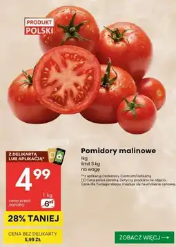 Delikatesy Centrum Pomidory malinowe polskie oferta