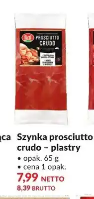 Makro Szynka prosciutto crudo Bell plastry oferta