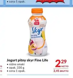 Makro Jogurt pitny skyr Fine Life oferta